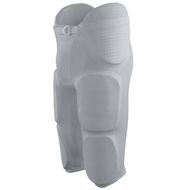 100% Polyester double knit. 7 sewn-in pads (hips, tail, thighs, knees). Perforated hip and tail pads for extra breathability. Belt with D-ring closure. No fly front.