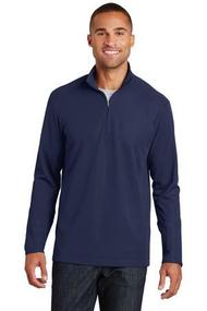 PORT AUTHORITY PINPOINT MESH HALF ZIP